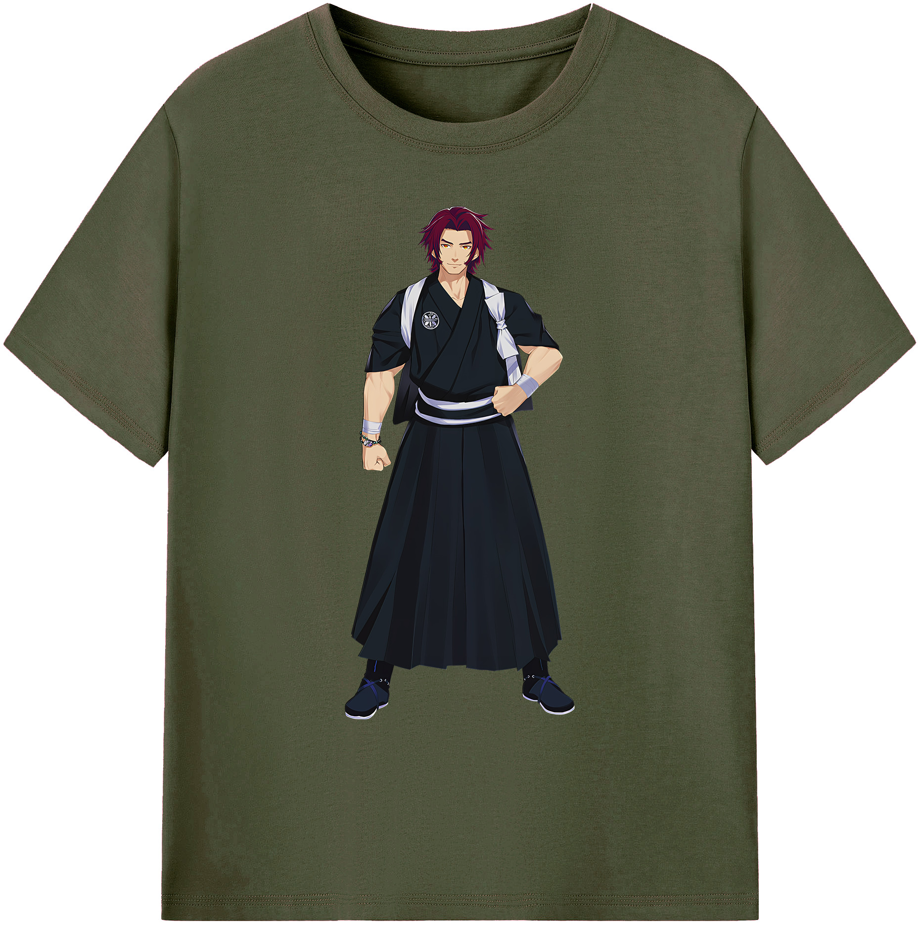 （画像用） 刀剣乱舞 Touken Ranbu 綿100％ メンズ半袖Tシャツ｜肌触りやわらか＆通気性